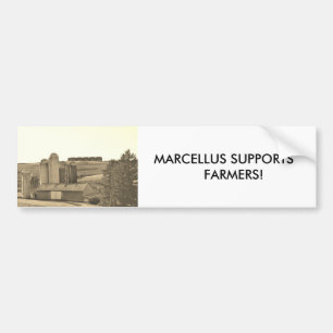 MARCELLUS SUPPORTS FARMERS! BUMPER STICKER