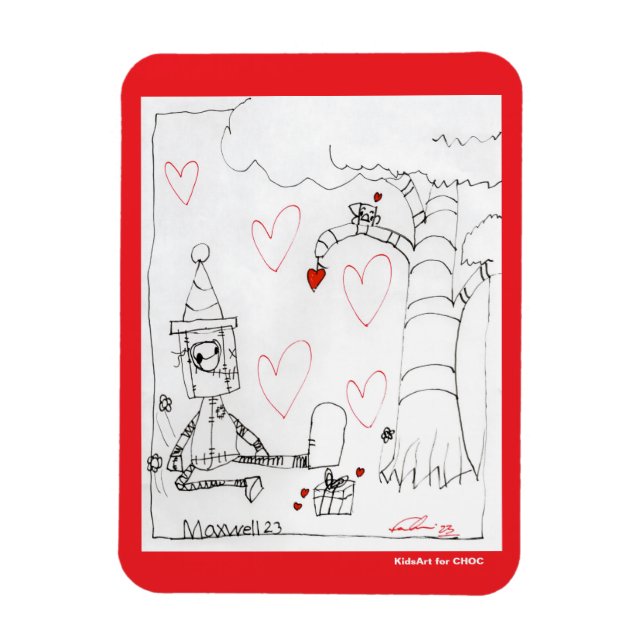 Marcenivo's Heart - KidsArt for CHOC Magnet (Vertical)