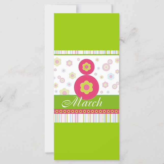 March8 March eight International Women's Day (Front)