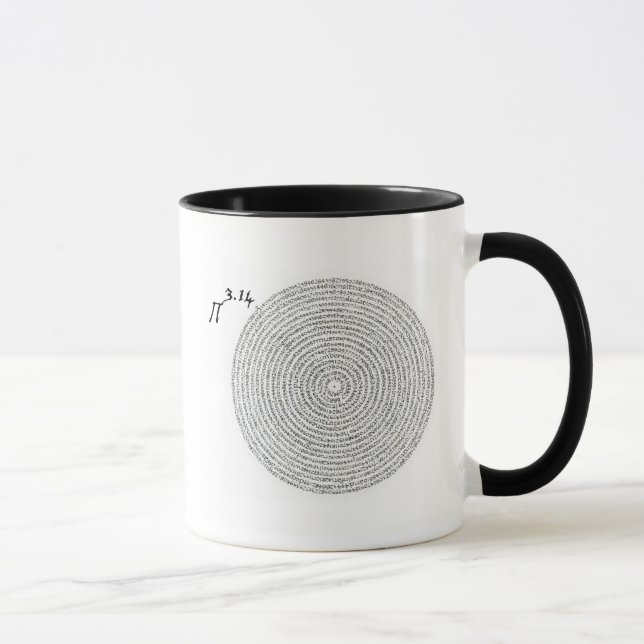 March 14, Pi Day, 3.14 Mug (Right)