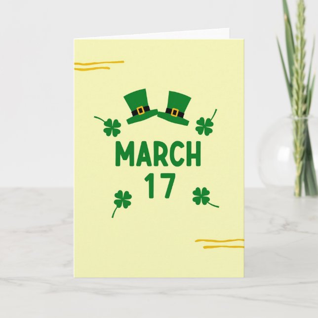 March 17 Celebration Day Card (Front)