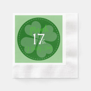 March 17th St. Patty's Day Celebration Paper Napkins