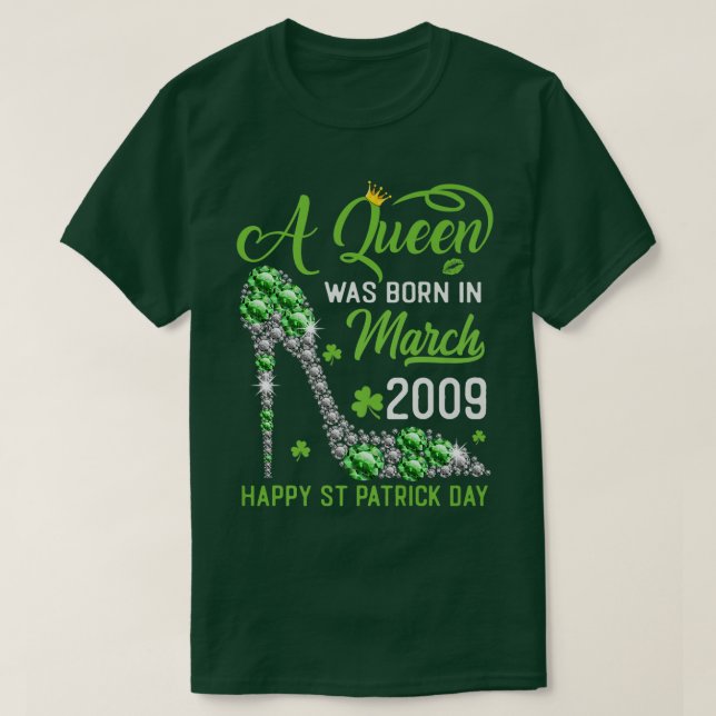 March 2009 14th Birthday Happy St Patrick's Day Sh T-Shirt (Design Front)