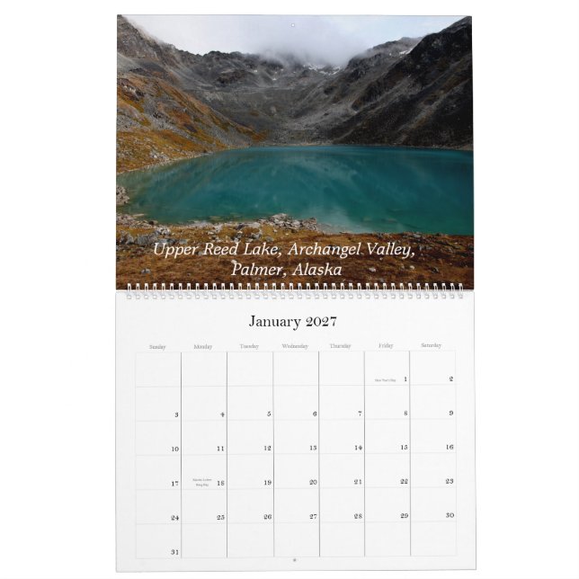March 2012 to 2013 Alaska Calendar (Jan 2027)