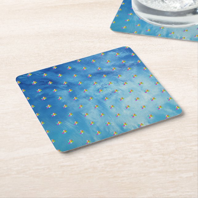 March 2020 - Desire for freedom - Square Paper Coaster (Angled)