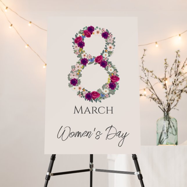 March 8 International Woman's Day         Foam Board (In Situ (Stand))