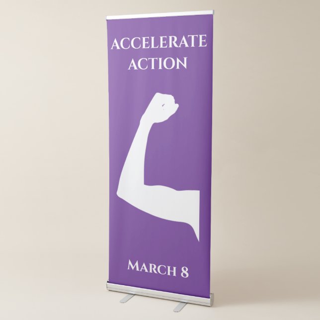 March 8 International Women's Day 2025 Retractable Banner (3/4)
