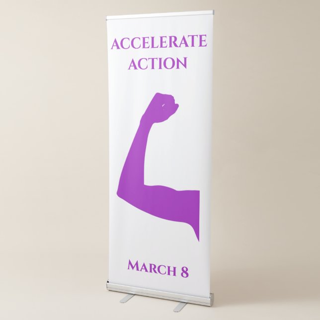 March 8 International Women's Day 2025 Retractable Banner (3/4)