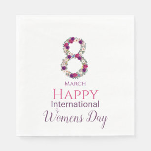 March 8 International Womens Day      Napkins
