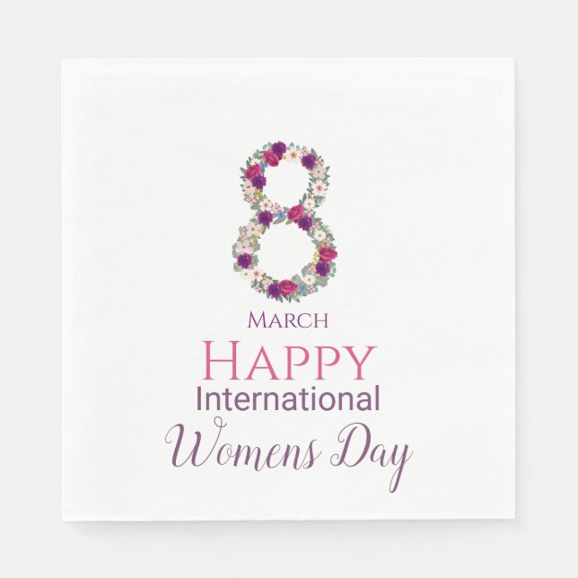 March 8 International Womens Day      Napkins (Front)