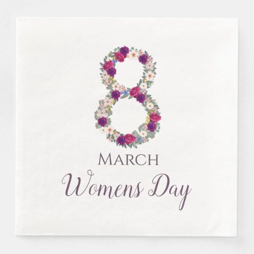 March 8 International Womens Day      Paper Dinner Napkins