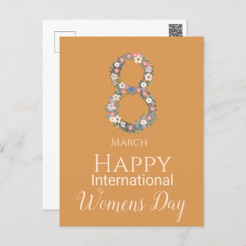 March 8 International Womens Day  Postcard