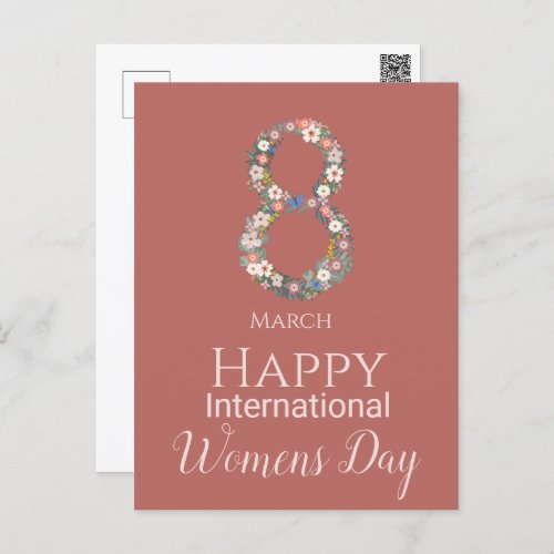 March 8 International Womens Day  Postcard