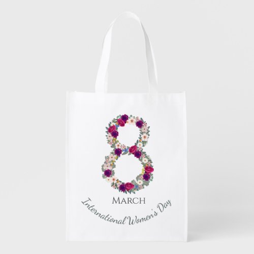 March 8th International Womens Day      Grocery Bag