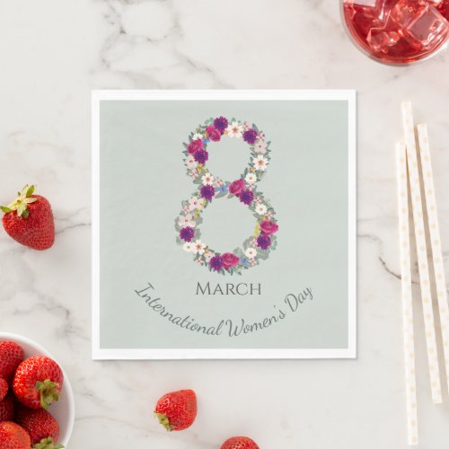 March 8th International Womens Day Napkins