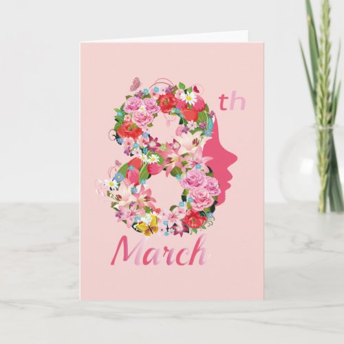 March 8th International Womens Day  Note Card