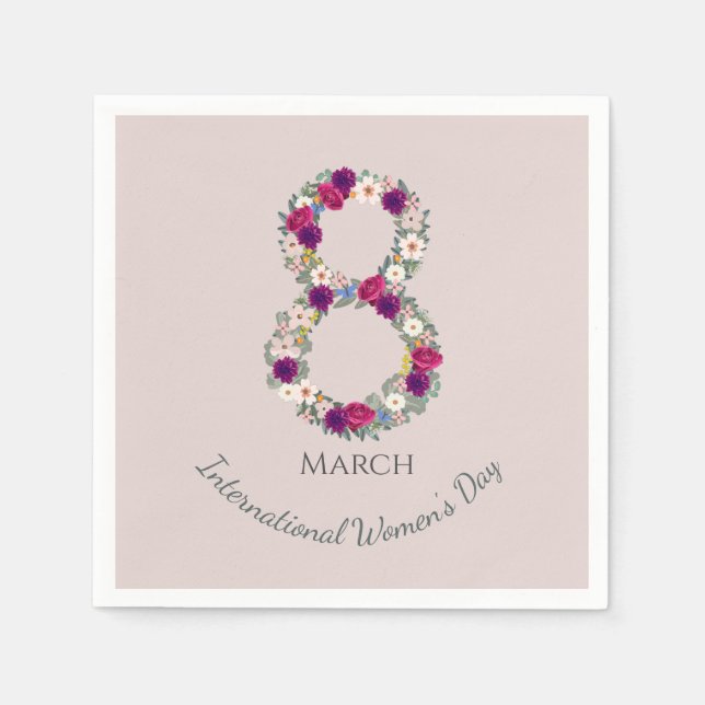 March 8th International Women'sDay Napkins (Front)