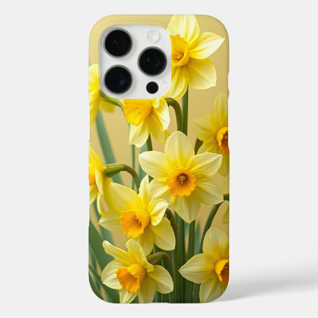 March Birth Flower Daffodils IPhone case (Back)
