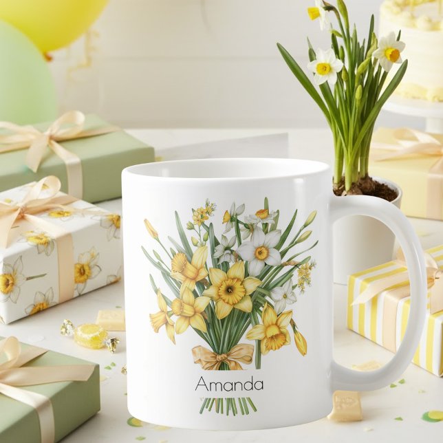 March Birth Flower Mug | Daffodils Mug (Creator Uploaded)