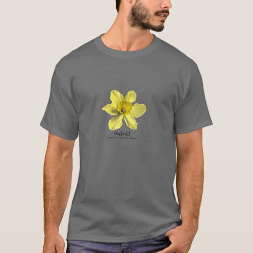 March Birth Month Flower Daffodil Vintage T_Shirt