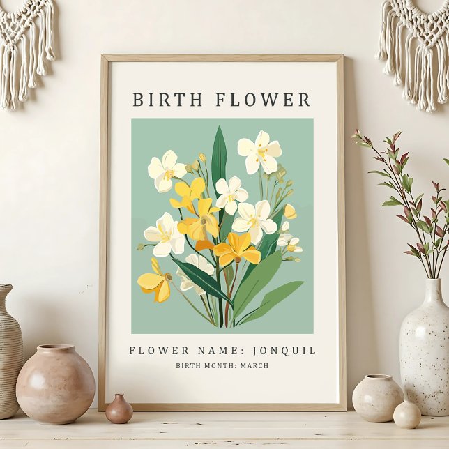 March Birth Month Flower Market Canvas Print (Creator Uploaded)