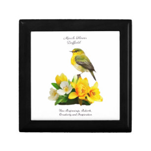 March Birth Month Flower Vibrant Birthday Gift Gift Box