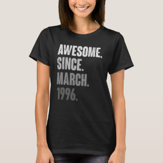 March Birthday 27th Decoration 27 Years Old Vintag T-Shirt