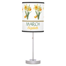 March Birthday Daffodil Birth Flower Personalized