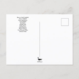 March Birthday Symbols Postcard