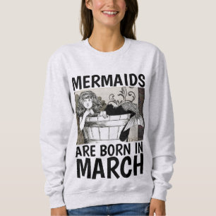 MARCH Birthday T-Shirts for Ladies, MERMAID