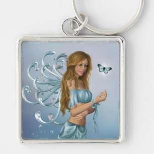 March Birthstone Fairy Keychain
