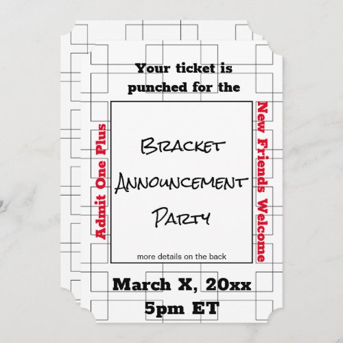 March Bracket Basketball Announcement Party