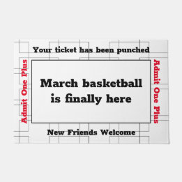 March Bracket Basketball Party Doormat