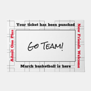 March Bracket Basketball Party Doormat
