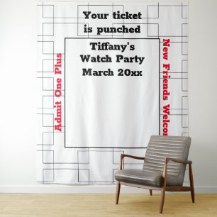 March Bracket Basketball Watch Party Backdrop