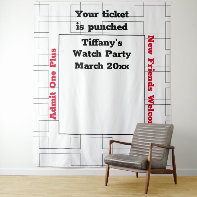 March Bracket Basketball Watch Party Backdrop (In Situ)