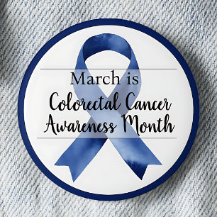 March Colorectal Cancer Awareness Month Button
