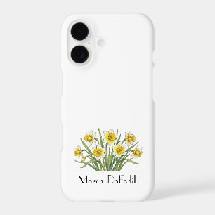 March Daffodil Flowers Phone Case