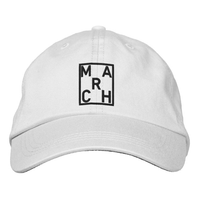 MARCH Embroidered Hat (Front)