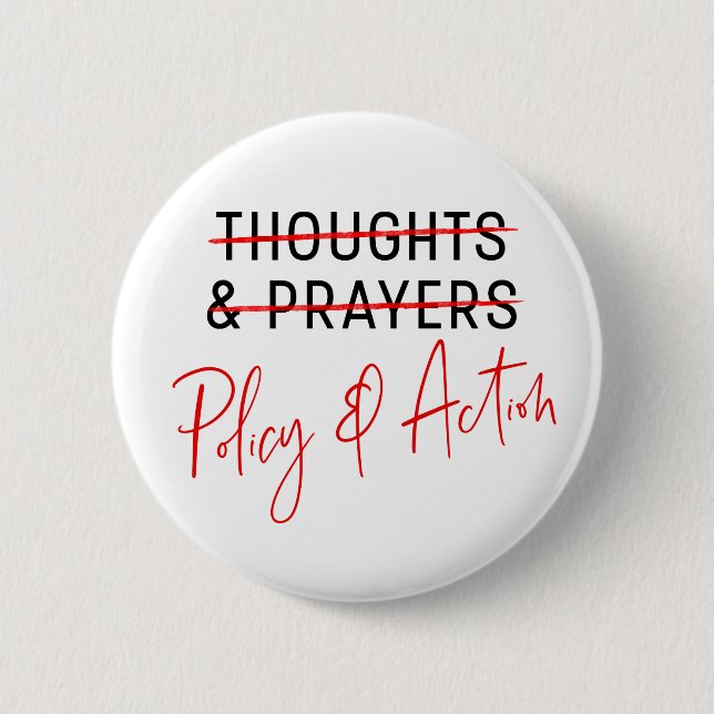 March for Our Lives Gun Control Anti-NRA  Button (Front)