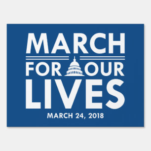 March For Our Lives Yard Sign