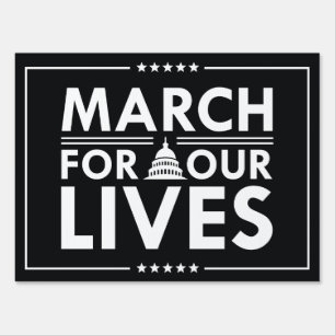 March For Our Lives Yard Sign