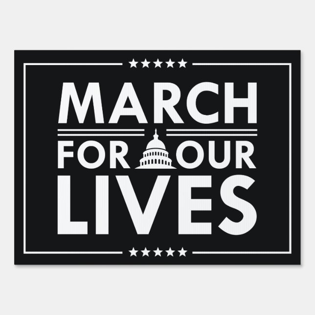 March For Our Lives Yard Sign (Front)