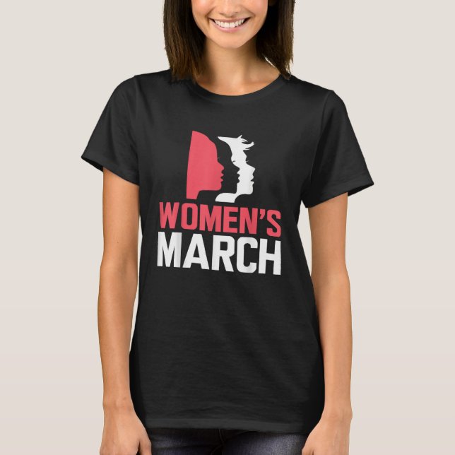 March For Reproductive Rights Pro Choice Feminist T-Shirt (Front)
