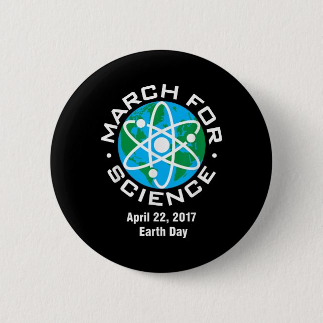 March For Science Earth Day 2017  Button (Front)