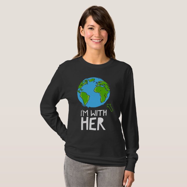 March for science - I'm with her T-Shirt (Front Full)