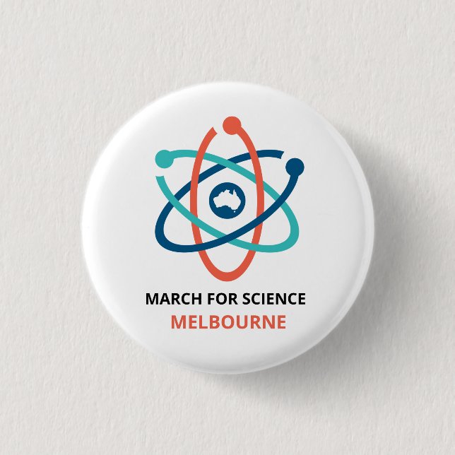 March for Science - Melbourne - Pinback Button (Front)