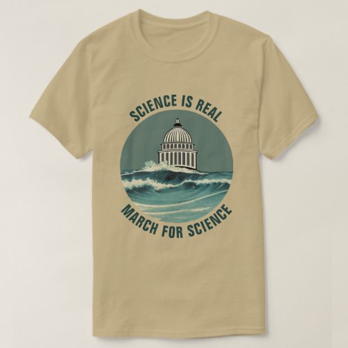 March For Science Sea Level Rise Unofficial T_Shirt