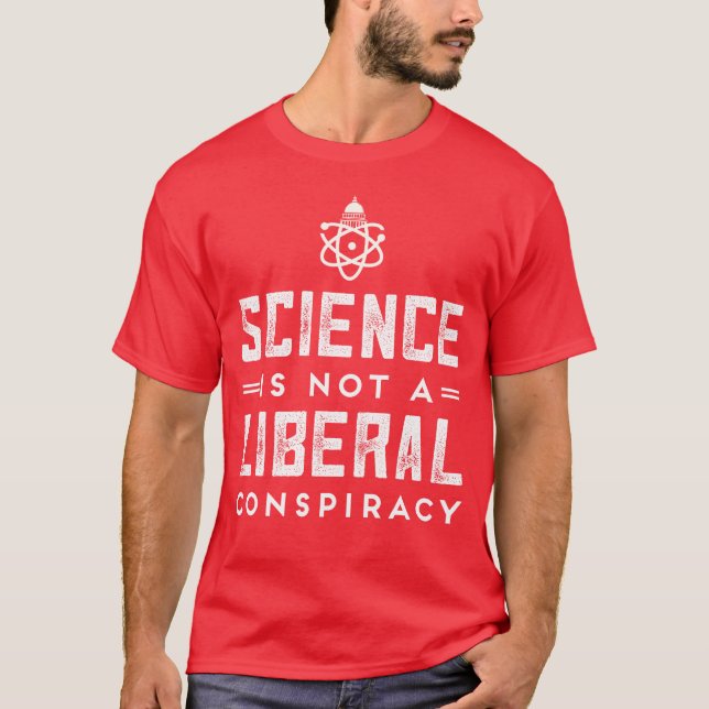 March for Science Support Science Men's T-Shirt (Front)