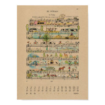 March Happy Notes Calendar 2022 Poster